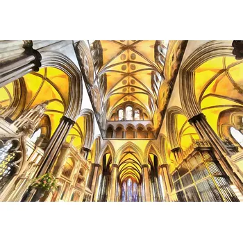 Fototapeta DIMEX | Vliesová fototapeta Barevný obraz MS-5-0934 | 375 x 250 cm| béžová, žlutá, hnědá + Vliesová fototapeta na stěnu DIMEX Barevný obraz MS50934 v rozměru 375 x 250 cm + lepidlo zdarma