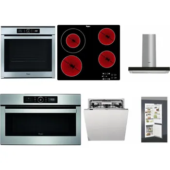 Set domácích spotřebičů WHIRLPOOL ABSOLUTE AKZM 8480 IX + WHIRLPOOL AKT 8130/NE + WHIRLPOOL WHBS 62F LT K + WHIRLPOOL ABSOLUTE AMW 730 IX + WHIRLPOOL WIO 3O540 PELG + WHIRLPOOL ART 66112