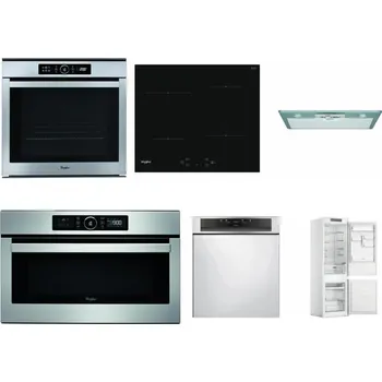 Set domácích spotřebičů WHIRLPOOL ABSOLUTE AKZM 8480 IX + WHIRLPOOL WS Q2760 BF + WHIRLPOOL AKR 650/1 IX + WHIRLPOOL ABSOLUTE AMW 730 IX + WHIRLPOOL WBC 3C34 PF X + WHIRLPOOL WHC18 T311