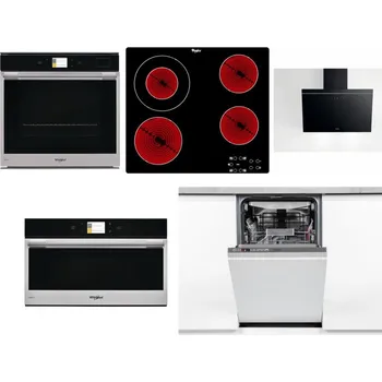 Set domácích spotřebičů WHIRLPOOL W9 OP2 4S2 H + WHIRLPOOL AKT 8130/NE + WHIRLPOOL AKR 62F LT K + WHIRLPOOL W9 MD260 IXL + WHIRLPOOL WSIO 3O34 PFE X