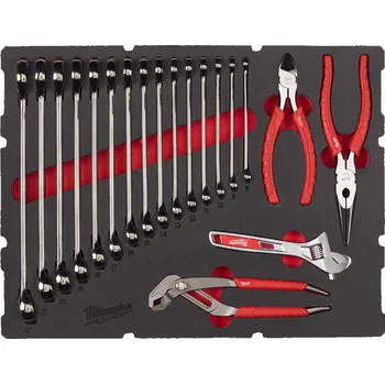 MILWAUKEE Vložka se sadou klíčů a kleští MAXBITE, 19ks