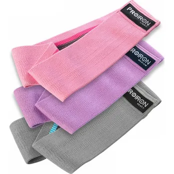 Sport Sada odporových gum PROIRON Hip Bands - 3 ks