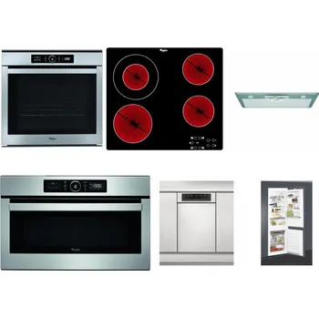 Set domácích spotřebičů WHIRLPOOL ABSOLUTE AKZM 8480 IX + WHIRLPOOL AKT 8130/NE + WHIRLPOOL AKR 650/1 IX + WHIRLPOOL ABSOLUTE AMW 730 IX + WHIRLPOOL WSBO 3O34 PF X + WHIRLPOOL ART 65031
