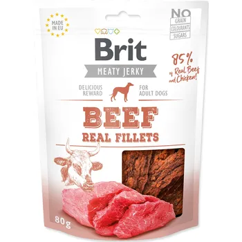 Pamlsek pro psa Brit Jerky Beef Fillets