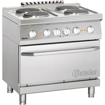 Sporák Elektrický sporák 4 plotýnky s elektrickou troubou GN 2/1 | BARTSCHER, 286234W