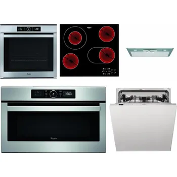 Set domácích spotřebičů WHIRLPOOL ABSOLUTE AKZM 8480 IX + WHIRLPOOL AKT 8190/BA + WHIRLPOOL AKR 650/1 IX + WHIRLPOOL ABSOLUTE AMW 730 IX + WHIRLPOOL WIC 3C33 PFE