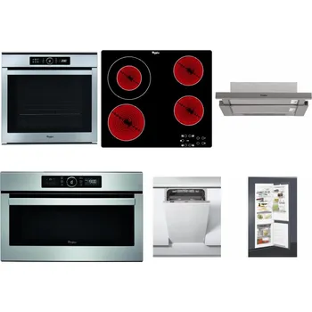 Set domácích spotřebičů WHIRLPOOL ABSOLUTE AKZM 8480 IX + WHIRLPOOL AKT 8130/NE + WHIRLPOOL AKR 5390/1 IX + WHIRLPOOL ABSOLUTE AMW 730 IX + WHIRLPOOL WSIC 3M27 C + WHIRLPOOL ART 65031