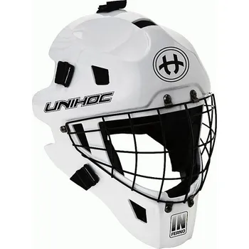 Florbalová maska Unihoc Inferno 44 White brankářská maska vel. senior