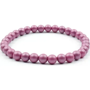 Náramek Moni dámský náramek skleněné korálky vínováMoni dámský náramek skleněné korálky vínová