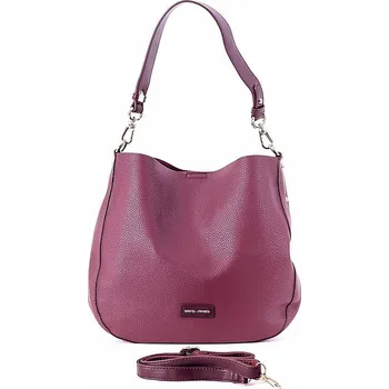 Kabelka David Jones Paris Středně velká moderní kabelka na rameno i crossbody David Jones CM6561 vínová