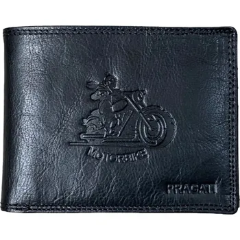 Peněženka Pánská kožená peněženka pragati černá 305