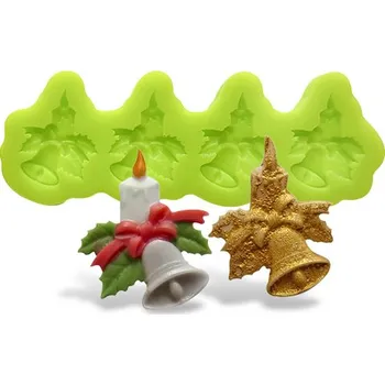 Přisada na vaření a pečení Silikonová formička zvoneček se svíčkou