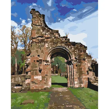 Malování podle čísel - Bliesgau Velikost: 40x60cm, Rámování: Pouze srolované plátno