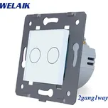 WELAIK modul vypínače, dvojitý ř.5 small panel bílý