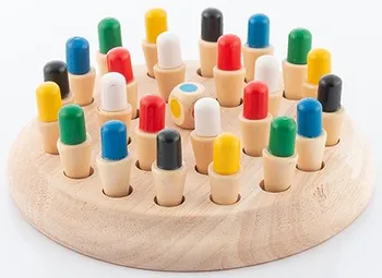 Dřevěná hračka InnovaGoods Taeda dřevěné paměťové šachy