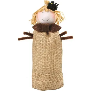 Strašák jutový s vránou 18 cm