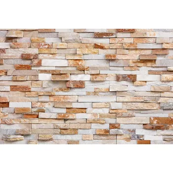 Fototapeta DIMEX | Vliesová fototapeta Stěna z přírodního kamene MS-5-2667 | 375 x 250 cm | béžová, hnědá + Vliesová fototapeta na stěnu DIMEX Stěna z přírodního kamene MS52667 v rozměru 375 x 250 cm + lepidlo zdarma