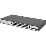 DIGITUS Gigabit Ethernet Web Smart 24 port Switch, 2 SFP porty
