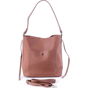 Kabelka David Jones Paris Kabelka na rameno + malá etue David Jones 6844-1 tmavěrůžová