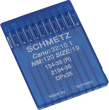 Strojové jehly pro průmyslové šicí stroje Schmetz 134-35 (R) 120