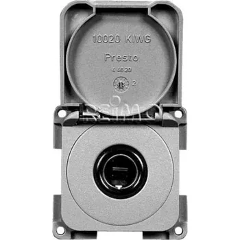 Elektrická zásuvka Inprojal Vestavěná zásuvka 12V s krytem Barva: šedá (volná)