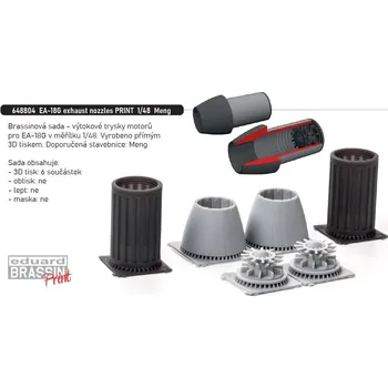 Plastikový model Eduard 1/48 EA-18G exhaust nozzles PRINT (MENG)