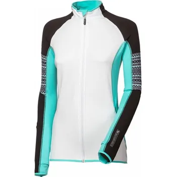 Dámské oblečení Mikina dámská Progress NORA, černo bílá mint Velikost: M