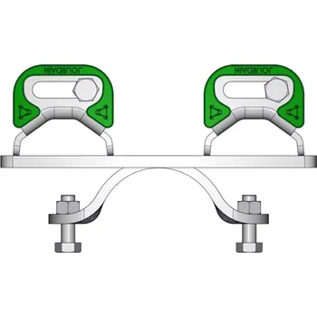 Příslušenství pro plot Půl objímka na stájový sloupek Ø102mm + dvojitý Surlock