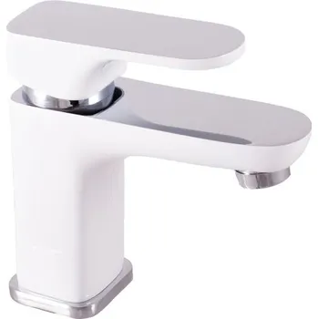 Vodovodní baterie Vodovodní baterie umyvadlová YUKON BÍLÁ/CHROM, Barva: chrom/bílá, Rozměr: 3/8''