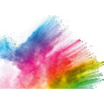 Fototapeta DIMEX | Vliesová fototapeta Barevná exploze prášku MS-5-2551 | 375 x 250 cm | zelená, modrá, červená, žlutá, růžová + Vliesová fototapeta na stěnu DIMEX Barevná exploze prášku MS52551 v rozměru 375 x 250 cm + lepidlo zdarma