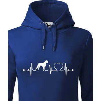 Dámská mikina Dámská mikina Boxer tep, Barva Modrá, Velikost S, Canvas Dámská mikina Bezvatriko.cz 1056