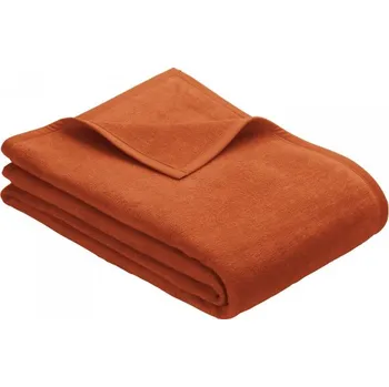 deka Ibena Jacquard Uni Porto deka oranžová 100x150cm