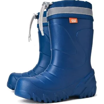 Chlapecké holínky DEMAR MAMMUT MODRÁ HOLINA S VYJÍMATELNOU VLOŽKOU ZE 100% VLNY Velikost: 32/33