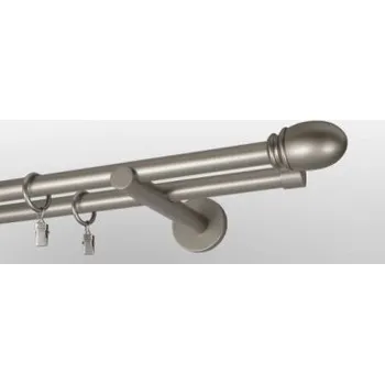 Garnýž Kovová garnýž Satin nickel Ø 19mm koncovka - Beluno