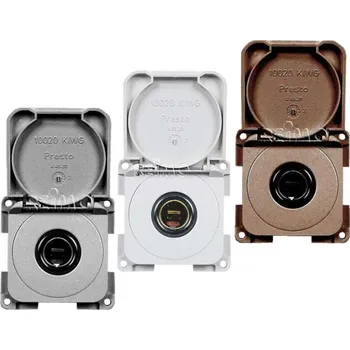 Elektrická zásuvka REIMO Standardní zásuvka s výklopným krytem Varianta: Zásuvka 12V šedá SB