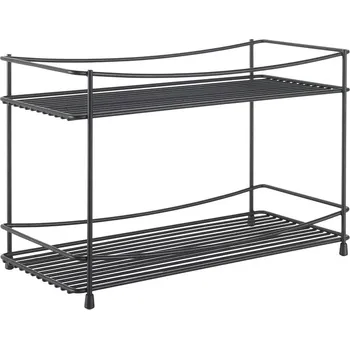 Černá dvoupatrová police na koření Metaltex Lava ID_1396659