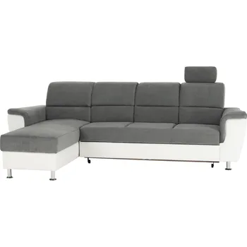 Sedací souprava Tempo Kondela Stan malá (bílá + šedá) (L)