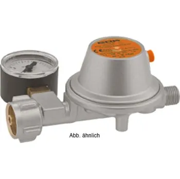 Plynová hadice GOK Redukce tlaku 50mbar s manometrem, švýcarská verze