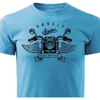 Pánské tričko Skvělý jezdec Barva: Tyrkysová, Velikost: XL