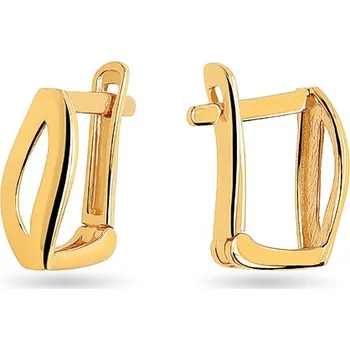 Náušnice Zlaté jemné dívčí náušnice k uchu IZ27055 + dárkové balení LUXUS zdarma