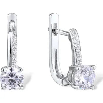 Náušnice For Silver NÁUŠNICE S KUBICKÝMI ZIRKONY SANTUZZA - STŘÍBRO 925