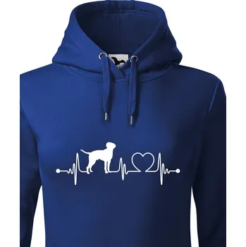 Dámská mikina Dámská mikina Cane corso tep, Barva Modrá, Velikost L, Canvas Dámská mikina Bezvatriko.cz 1152