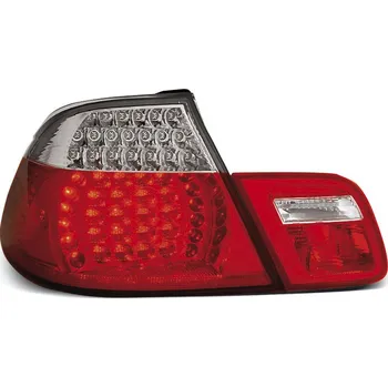 Zadní světlomet TUNING-TEC Zadní světla BMW E46 98-03 cabrio - krystal/červené LED