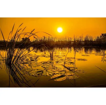 Fototapeta DIMEX | Vliesová fototapeta Jezero v Thajsku MS-5-3056 | 375 x 250 cm | černá, žlutá + Vliesová fototapeta na stěnu DIMEX Jezero v Thajsku MS53056 v rozměru 375 x 250 cm + lepidlo zdarma