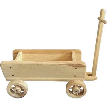 Zahradní vozík Dřevěný vozík s ojí 70 x 21 x 16 cm přírodní