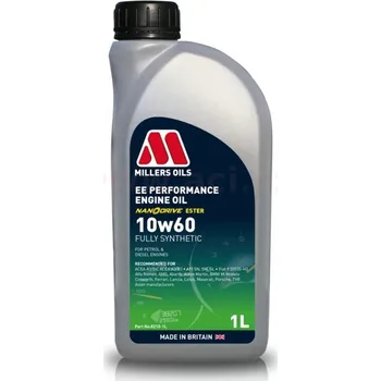 MILLERS OILS motorový olej plně syntetický s nanočásticemi EE Performance 10w60 1l