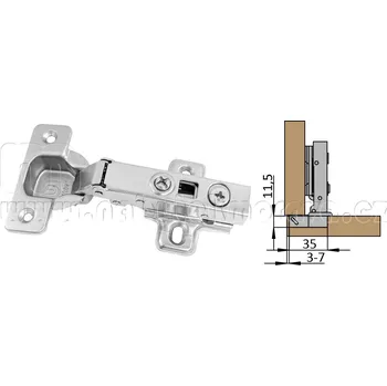 Nábytkové kování Nabytekmorava Naložený závěs s podložkou tlumení dovření s dotahem