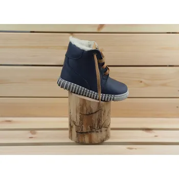 Chlapecká obuv Pegres Dětské zimní kotníkové "Bosé Pegresky" 1705 modré Velikost: 23 (EU)