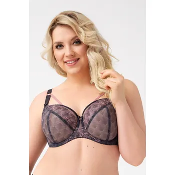 Podprsenka Měkká dámská podprsenka K749 BIG ADRIANNE šedá 65L