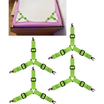 Prostěradlo 4 ks rohové napínáky na prostěradla s upínacími klipy 13 cm - 30,5 cm